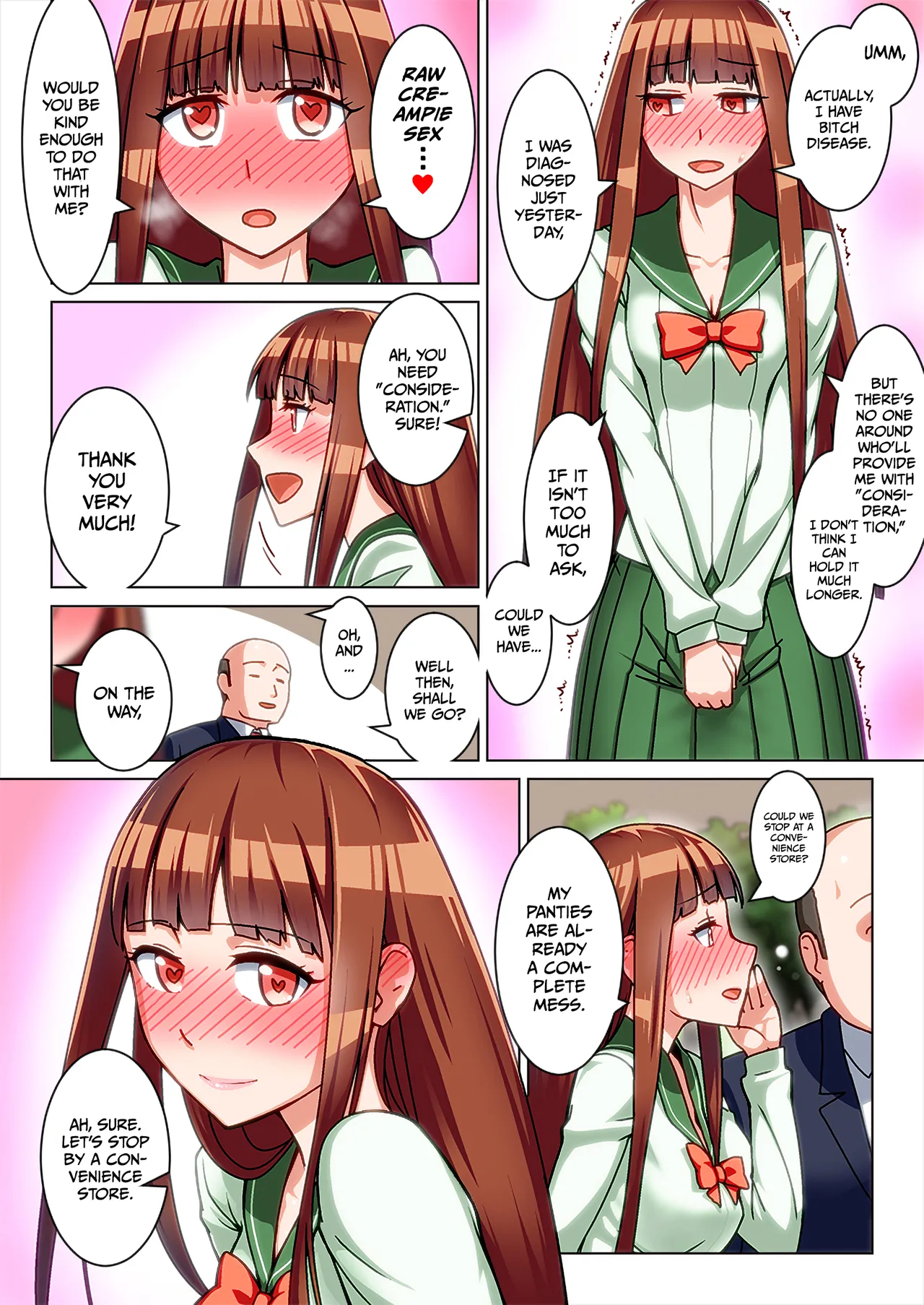 Hentai Manga Comic-Welcome to the World of Bitch Disease: Where an Old Man Is Shared by Girls-Read-19